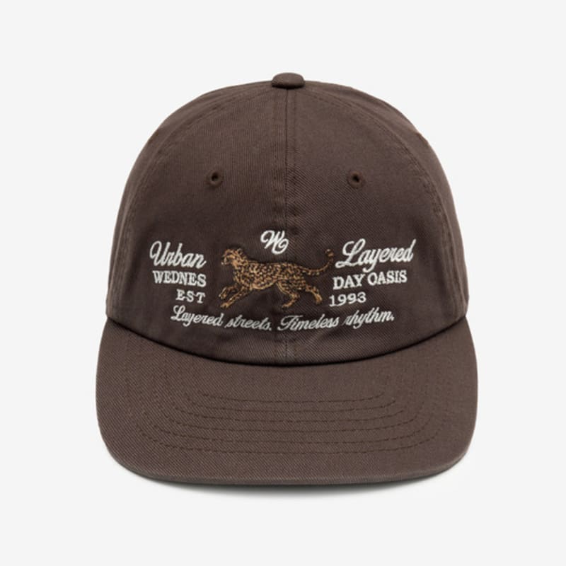 WEDNESDAYOASIS FOR WOMEN Layered with leopard Cap_BROWN(W25-ACC06)