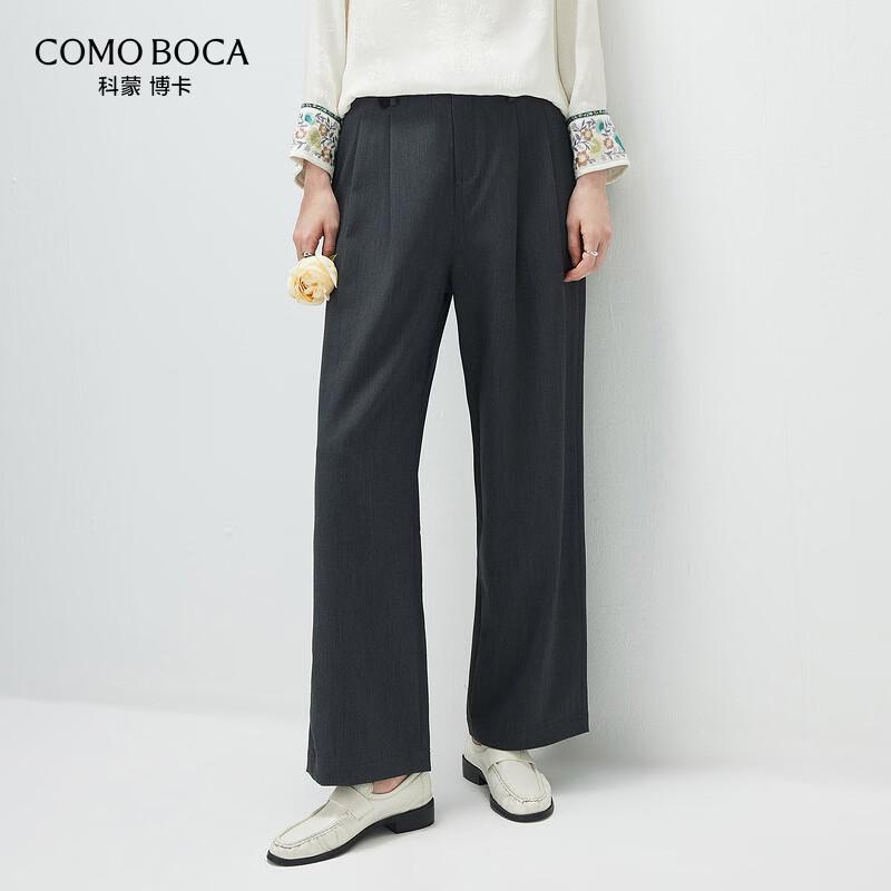 Komomboka Women s High-Waist Straight-Leg Commuter Pants L
