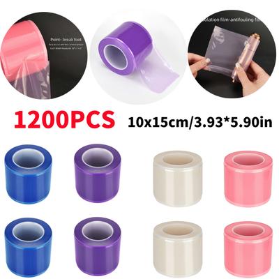 1200Pcs/rolo descartável tatuagem barreira filme dental proteger fita tatuagem transparente envoltório cobre plástico anti-incrustante filme adesivo banda
