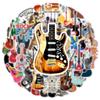 50pcs Cartoon Musical Instruments Stickers Graffiti for Phone Laptop Guitar Helmet Travel Luggage Skateboard DIY Decals