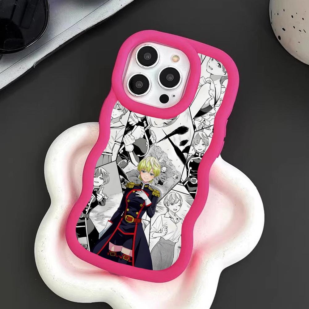 Mato seihei no slave Tenka Izumo Wavy Edge TPU Mobile Phone Case for iPhone 17 16 15 14 13 12 11 Air Pro Max Plus Colorful Cover