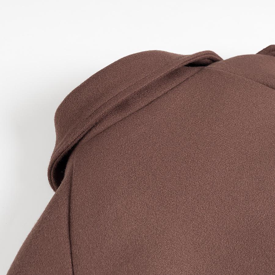 2024 Women's European & American Winter Fashion: Simple Suit Collar Long Sleeve Tie Jacket