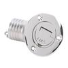Boat Fuel Gas Deck Fill with Keyless Cap 38mm Boat Fuel Deck Filler 1.5 Inch Stainless Steel Deck Fuel Filler Neck for