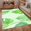 Watercolor Monstera Leaf Area Rug Non Slip Soft Floor Carpet for Living Room Bedroom Nursery Entryway Tropical Decor