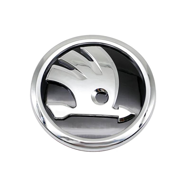 Car Sticker 2025 Hot 8cm 9cm 10cm Emblem Car Front Hood Badge Rear Trunk Sticker For Skoda S Skoda Kodiaq Fabia Kamiq Karoq Octa