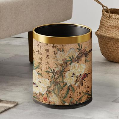 Decorative Garbage Container for Indoor Spaces Like Living Room and Dorm