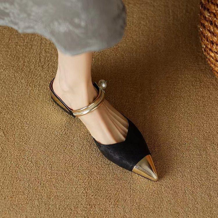 

Fashion 2025 New style outdoor simple casual fashionable banquet party women shoes retro minimalist comfortable women s high heels 35 чёрный