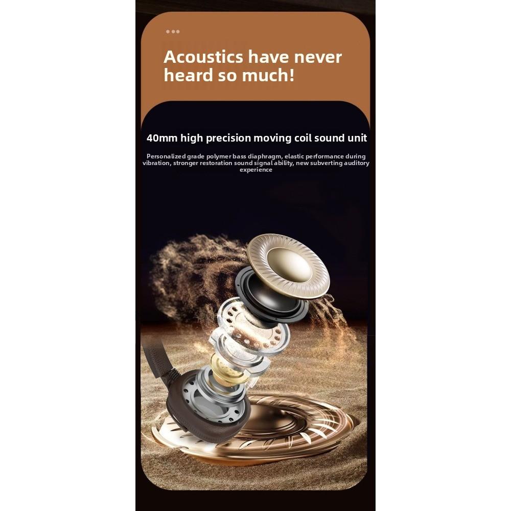 Retro Style M19 Headset Wireless Headset Bluetooth 5.4 Mobile Phone