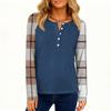 Women's Fashion  Loose Long Sleeve Round Neck Casual Top