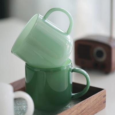 Vaso de zafiro retro de vidrio borosilicato resistente al calor taza de té taza de café Oficina Zumo Café Leche Taza Tazas Familiares