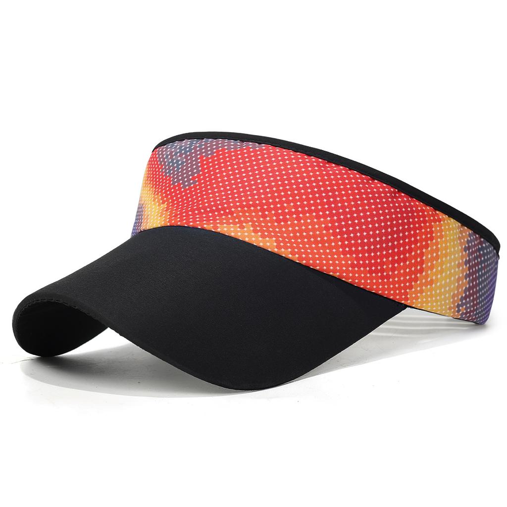 Summer Open-Top Hat With Digital Printing, High-Quality Solid Quick-Dry Sun Hat For Women, Running, Marathon, And Sports Hat