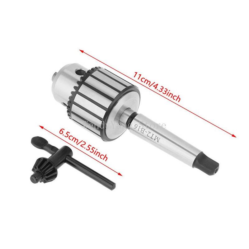 Mohs No. 2 Drill Rod B16 with Drill Chuck MT2 B16+ 1-13mm B16 Wrench Drill Chuck Heavy Duty