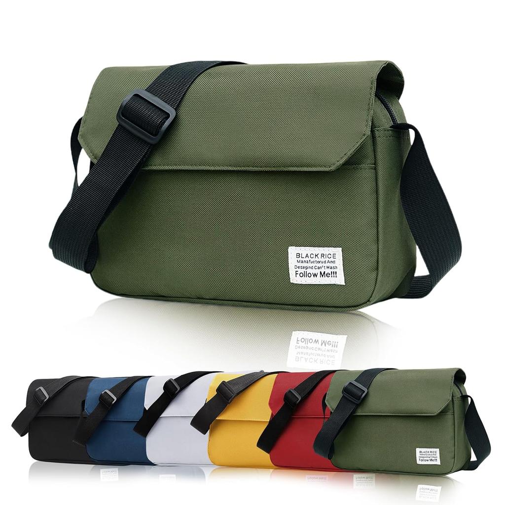 Luxiwear Large capacity shoulder bag men women crossbody lightweight suitable commuting business trips travel Ultra-lightweight 5 pocket storage
