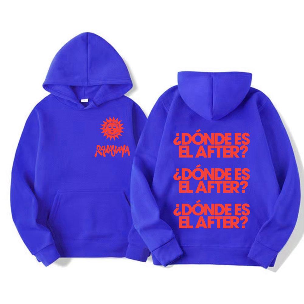 Rawayana Wo Ist Das After Grafik Pullover Herren Damen Gothic Komfort Hoodie Vintage High Street Übergroß