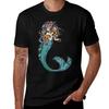 Colorful Mermaid Art Tshirt Casual Trendy Short Sleeve Tshirt