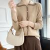 Women's Cashmere Cardigan Qinghe Cashmere 30% Cashmere 70% Wool Autumn and Winter Cashmere Cardigan Soft and Warm