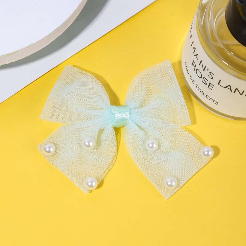 Korean-Style Exquisite Bow Accessories: Children's Hair, Shoes, Bags, Clothing, Pearl & Mesh Handmade Items