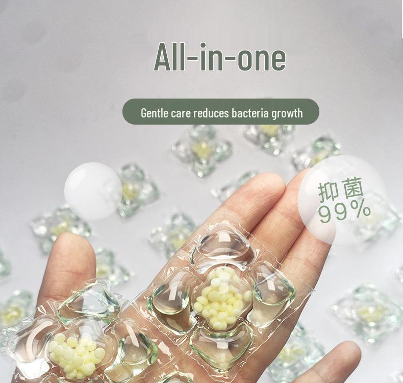 Camellia 5-in-1 Laundry Pods: Long-Lasting Scent, Powerful Stain Removal, Perfume-Infused Detergent Balls