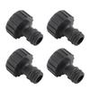 10Pcs Plastic Nipple Connector Black Hose Adapter Durable Hose Connector  Outdoor Cleaning