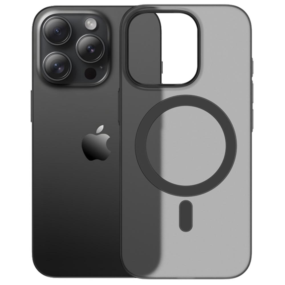 For iPhone 16 Pro Magnetic Case Anti-Drop Ultra-Thin Matte PC Phone Cover B