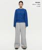 MUSINSA STANDARD WOMAN Women'S Boucle Relaxed Crew Neck Knit [Blue]