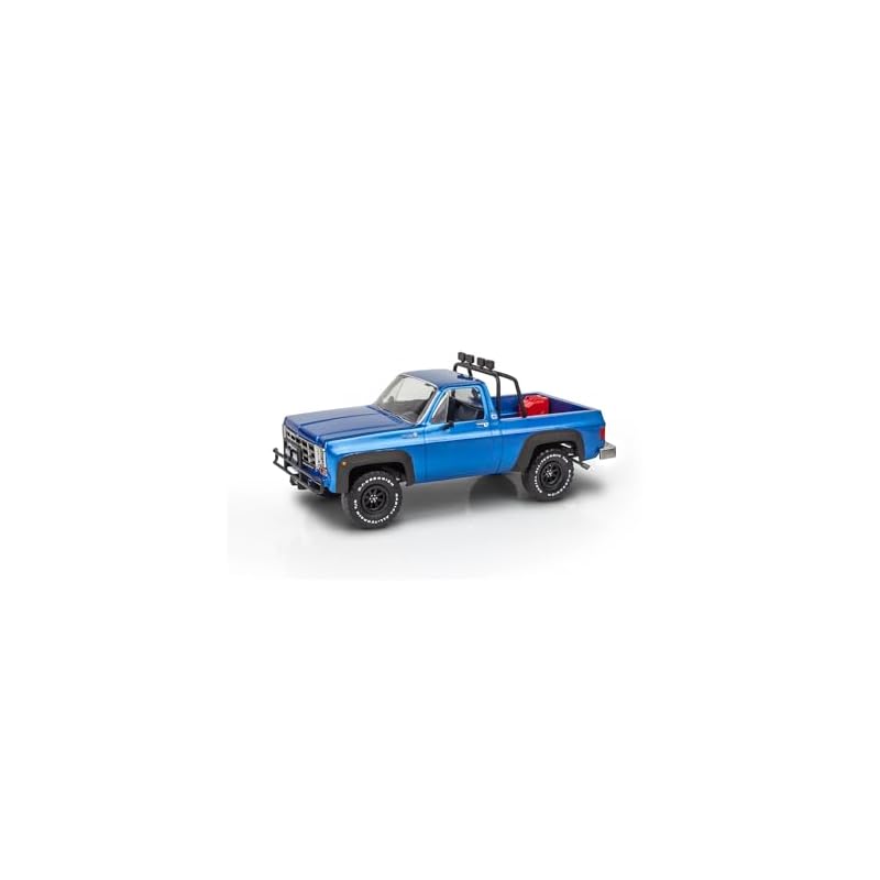 Revell 14581 '78 Chevrolet Off-Road 4x4 Malibu Grand Prix Village with Trailer, 1:25 Scale, 77-Piece, Skill Level 3 Model Building Kit