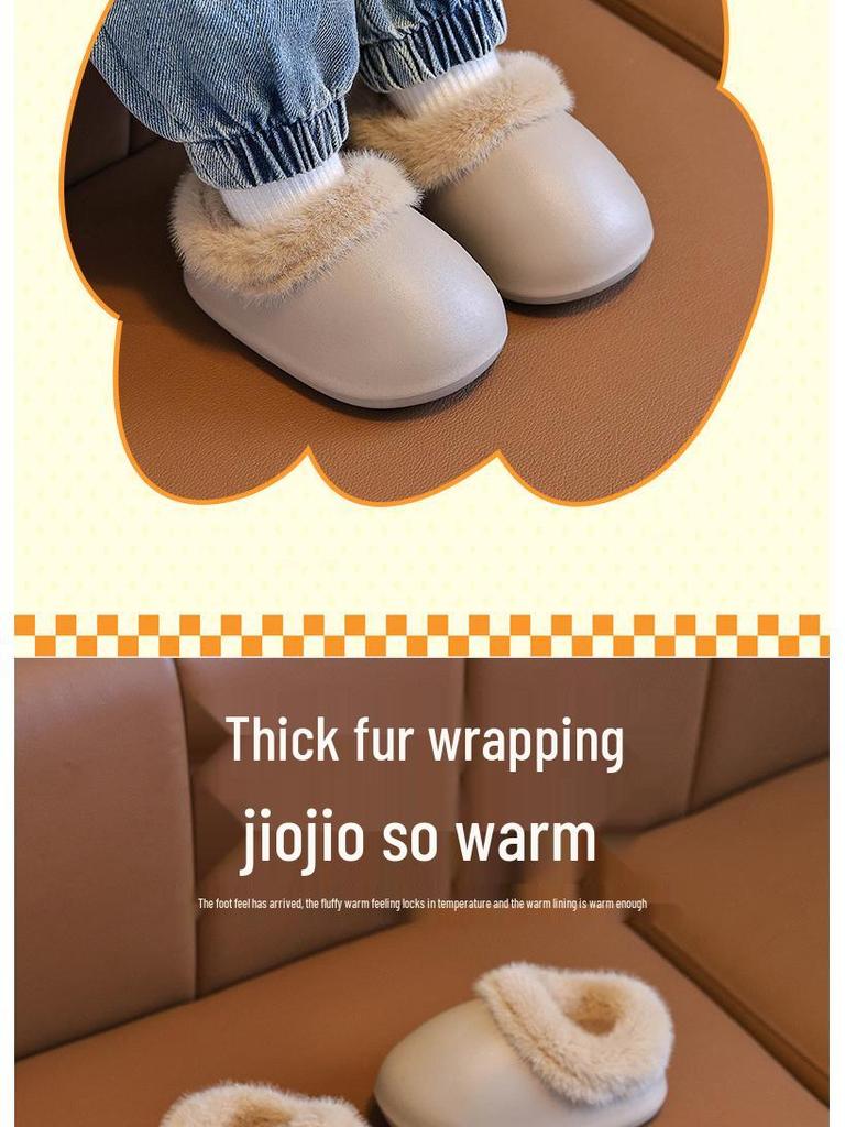 Wasserdichte Schneestiefel aus Baumwolle für Babys und Kleinkinder: Warmer Stil mit Fersenschutz für Herbst & Winter, Bereit für den Außenbereich