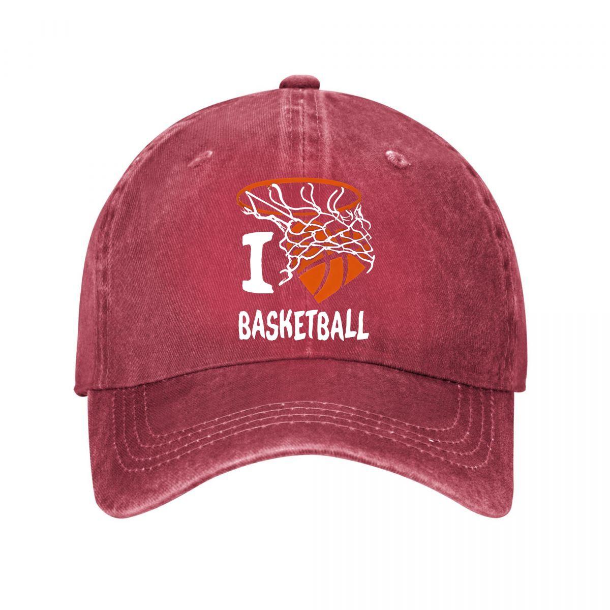 Basketball Baseball Cap New Vintage Washed Cotton Baseball Cap Parent Kids Sun Hats Adjustable
