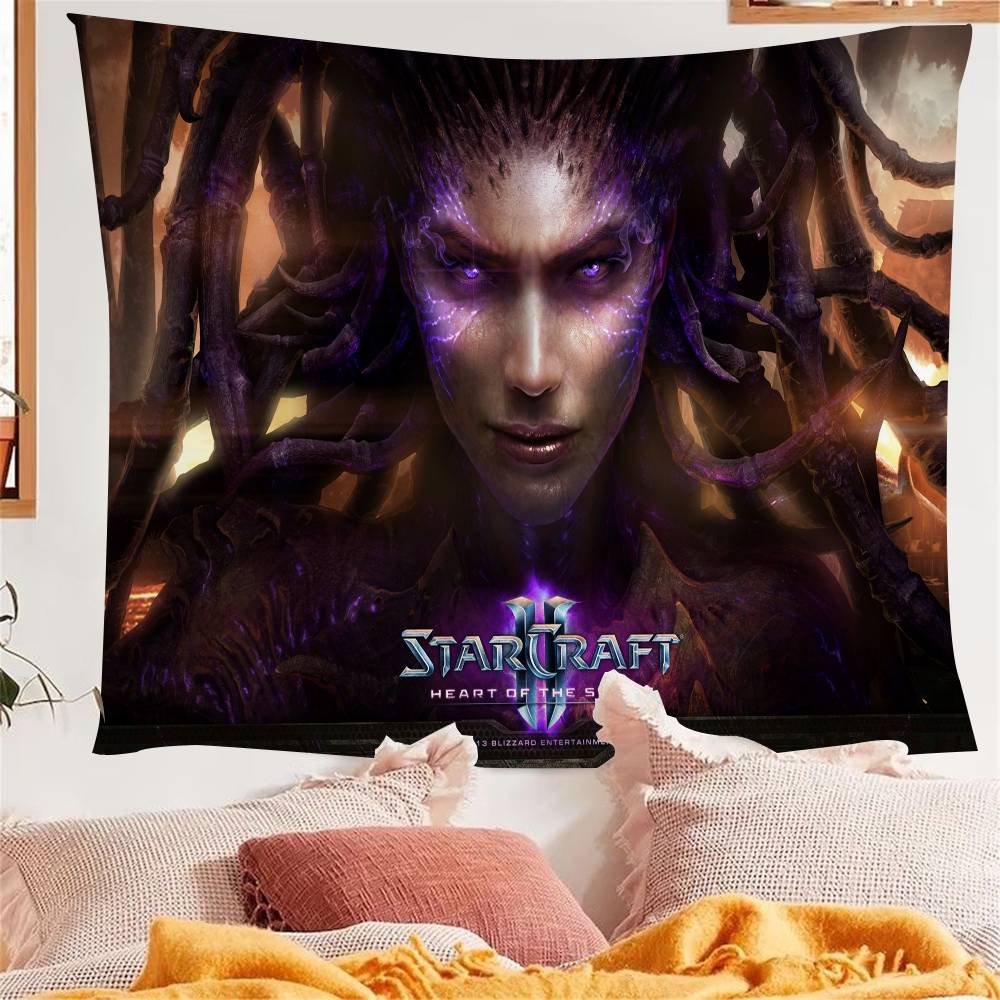 1PC Game SStarCraft 2 Tapestry Art Printing Japanese Wall Tapestry Anime Wall Hanging Home Decor