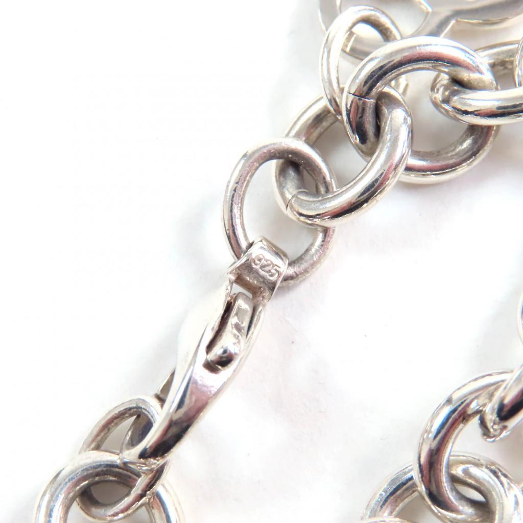 Great TIFFANY&Co. bracelet Heart tag Silver SV925 Women Used