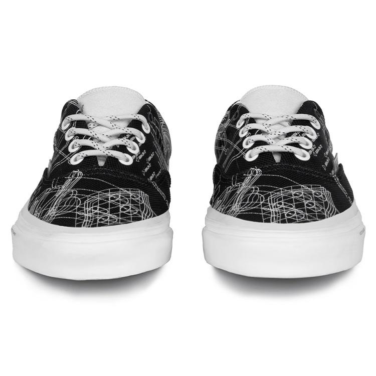 C2H4 X Vans Era Skateboarding Shoes Unisex Black Graffiti Men's VN0A5EFN626