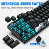 68 Keys 60% Mechanical Gaming Keyboard Hot Swappable Blue Switch Ice Blue Backlight Detachable USB-C Cable For Windows Mac Linux