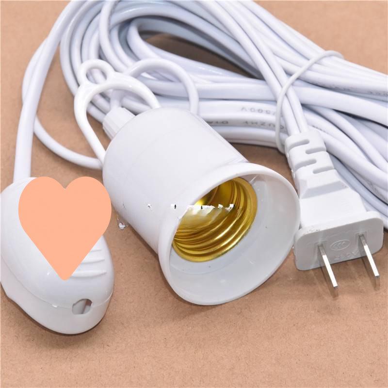 E27 Lamp Holder with Switch and Extension Cord