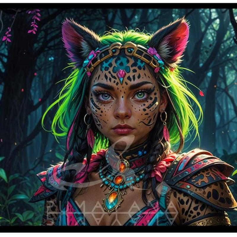 Tapestry Shamanic Goddess Dark Night UV 75x100