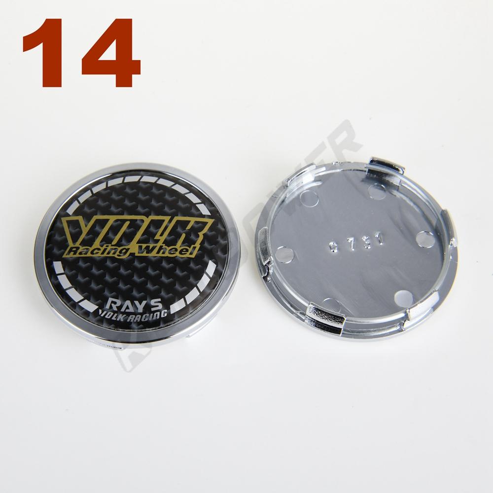 4 PIÈCES Cache-moyeu de roue OD 65 MM / ID 60 MM Logo RAYS VOLK Cache-moyeu de jante Sport Cache-moyeu central de roue