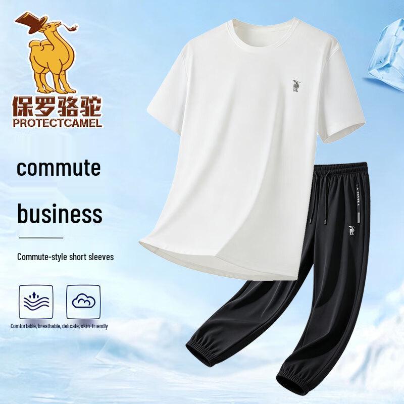 Men s Summer Casual Short-Sleeve Sport Suit 3XL