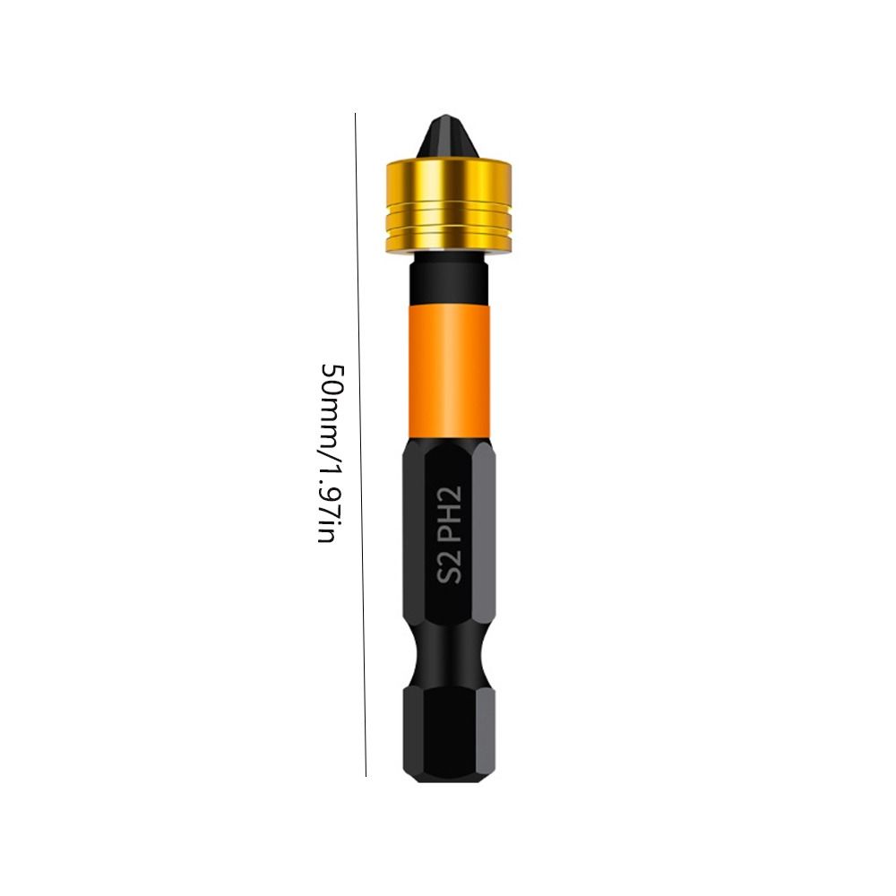 6/10Pcs S2 Zinc Zinc Alloy Steel Magnetic Screwdriver Bits 50mm Length Screw Setter Bits Locating Screws