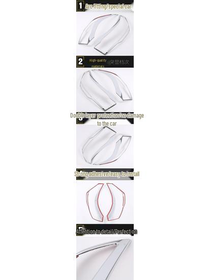 GS4 Headlight Cover Bright Ring: Electroplated Decorative Frame for 15 Models