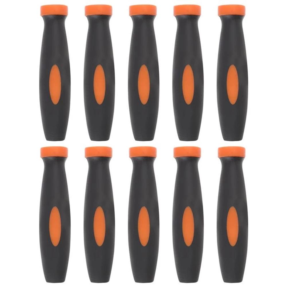 10Pcs  Rubber Files Handles Files Supplies 2.36Inch 3mm Hole Diameter Durable Hardware Replacement Rubber File Handle