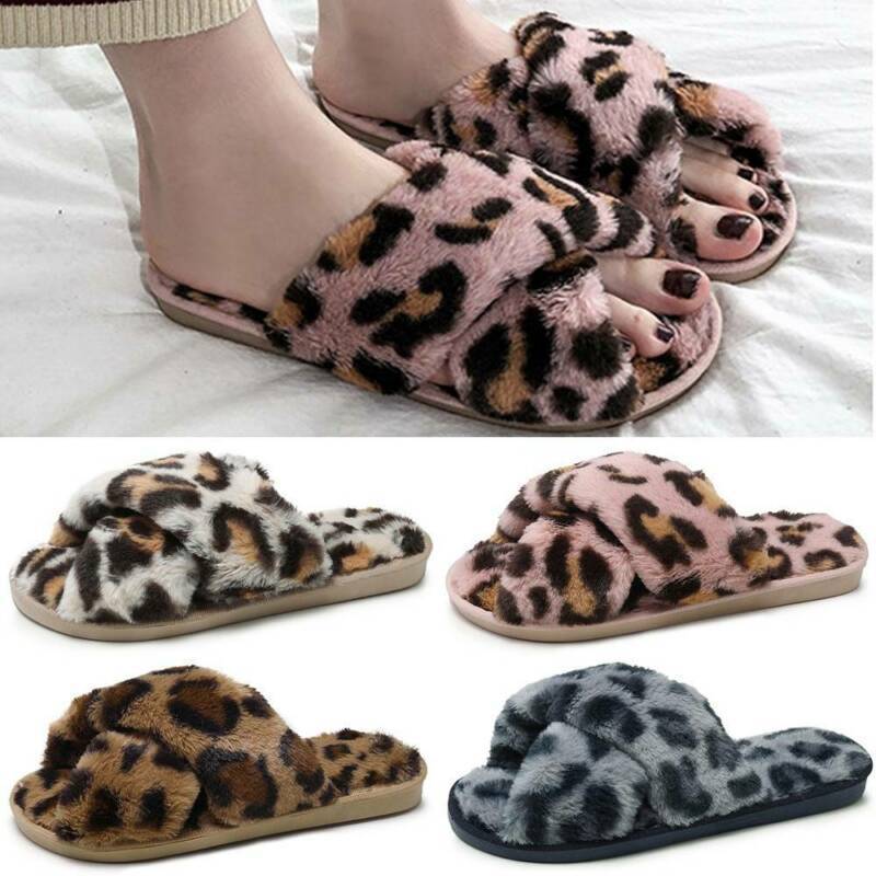 leopard slippers
