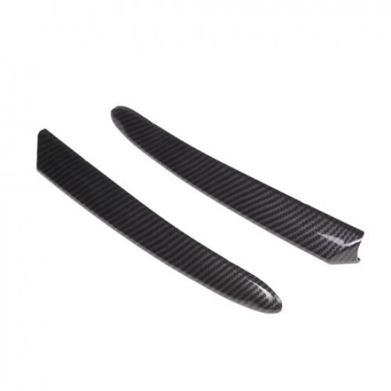 Carbon Fiber ABS Front Bumper Upper Grill Moulding Trim For Fiat 500 2016-2024
