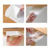 White Self-Adhesive Storage Drawer Box Makeup Pencil Tray Desk Hidden Under Desk Stand Self-adhesive Under-drawer Storage Boxes