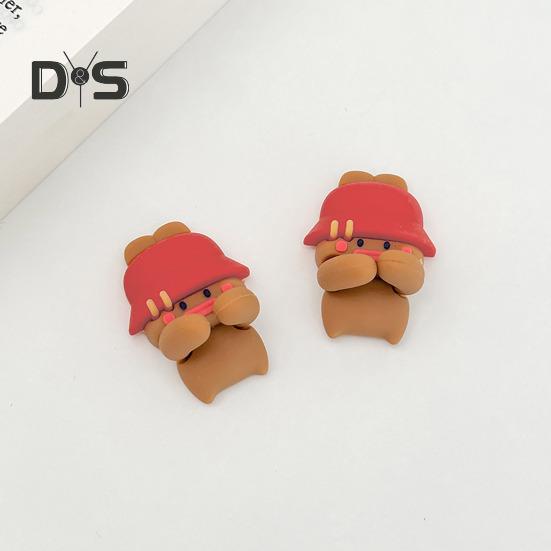 2Pcs Silicone Cable Organizers Multipurpose Wire Management Clips Cute Animal Design Adhesive Cord Holders