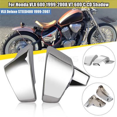 Motorcycle Battery Side Fairing Cover Guard Protector Covers For Honda VLX 600 99-08 VT 600 C CD Shadow Deluxe STEED400 99-07