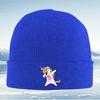 Rainbow unicorn dabbing pose happy cartoon Men Women Unisex Knitted Hat Beanie Pullover Cap Winter Thermal Warm Christmas Outdoo