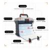 4-Layer ABS Plastic Multi-functional Fishing Tackle Box for Sea Lures