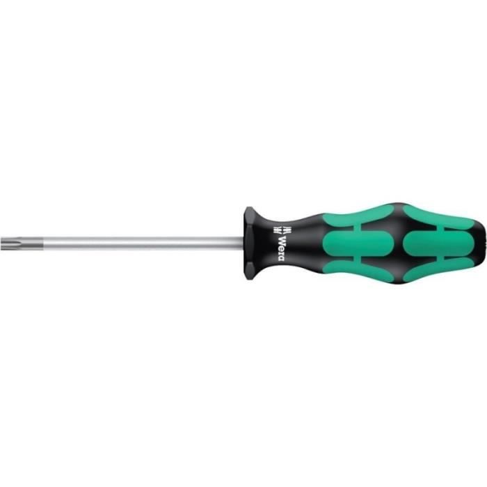 Tournevis standard - Wera - 367 avec fonction HOLD T8x60mm - TORX® RF - Acier spécial à alliage élevé