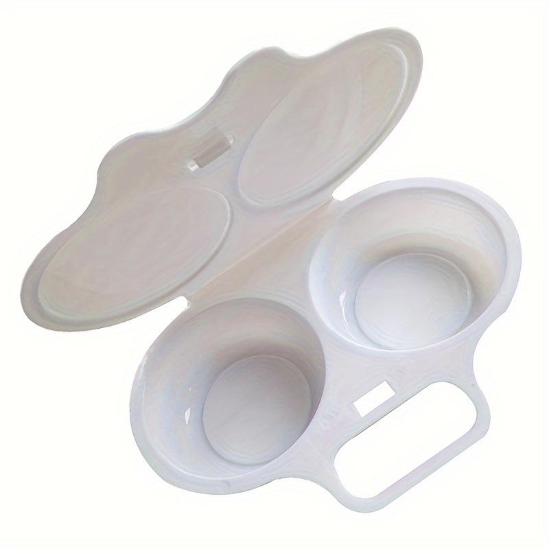 1pc Reusable Microwave Egg Poacher - Round Shape Plastic Egg Steamer for Perfectly Cooked Eggs - Kitchen Supplies and Tools