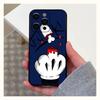 Cartoon Middle Finger   Phone Case For Apple iPhone 15,14,13,12,11,Pro,X,XS,Max,XR,Plus,Mini Soft  Black Shell