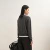 LESS Women's 2025 Winter Round Neck Wool Cashmere Cardigan